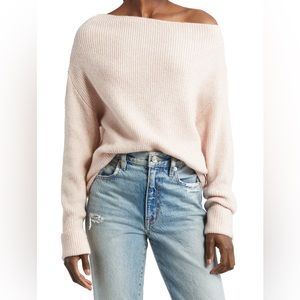 Treasure Bond Sweaters Treasure Bond Oneshoulder Rib Sweater